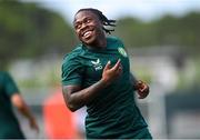 13 June 2023; Michael Obafemi during a Republic of Ireland training session at Calista Sports Centre in Antalya, Turkey. Photo by Stephen McCarthy/Sportsfile