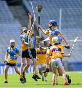 13 June 2023; Action during the Corn Herald Final between St Laurence's BNS Kilmacud and St Mary's BNS Rathfarnham at the Allianz Cumann na mBunscol Finals at Croke Park. Photo by Piaras Ó Mídheach/Sportsfile