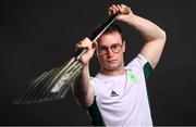 14 June 2023; Slalom canoer Robert Hendrick poses for a portrait during the European Games team day for Team Ireland – Krakow 2023 at Crowne Plaza Hotel in Blanchardstown, Dublin. Photo by Ramsey Cardy/Sportsfile