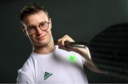 14 June 2023; Slalom canoer Robert Hendrick poses for a portrait during the European Games team day for Team Ireland – Krakow 2023 at Crowne Plaza Hotel in Blanchardstown, Dublin. Photo by Ramsey Cardy/Sportsfile