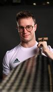 14 June 2023; Slalom canoer Robert Hendrick poses for a portrait during the European Games team day for Team Ireland – Krakow 2023 at Crowne Plaza Hotel in Blanchardstown, Dublin. Photo by Ramsey Cardy/Sportsfile