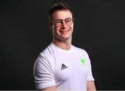 14 June 2023; Slalom canoer Robert Hendrick poses for a portrait during the European Games team day for Team Ireland – Krakow 2023 at Crowne Plaza Hotel in Blanchardstown, Dublin. Photo by Ramsey Cardy/Sportsfile