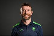 14 June 2023; Mountain bike manager Conor Campbell poses for a portrait during the European Games team day for Team Ireland – Krakow 2023 at Crowne Plaza Hotel in Blanchardstown, Dublin. Photo by Ramsey Cardy/Sportsfile
