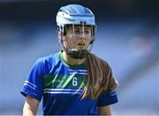 13 June 2023; Lucy Morris of St Attracta's SNS Dundrum during the Corn Olly Quinlan Final against of Pope John Paul II NS Malahide at the Allianz Cumann na mBunscol Finals at Croke Park. Photo by Piaras Ó Mídheach/Sportsfile