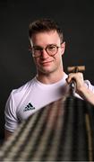 14 June 2023; Slalom canoer Robert Hendrick poses for a portrait during the European Games team day for Team Ireland – Krakow 2023 at Crowne Plaza Hotel in Blanchardstown, Dublin. Photo by Ramsey Cardy/Sportsfile