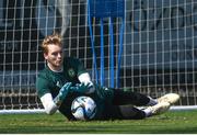 14 June 2023; Goalkeeper Caoimhin Kelleher during a Republic of Ireland training session at Calista Sports Centre in Antalya, Turkey. Photo by Stephen McCarthy/Sportsfile