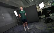 14 June 2023; Rugby 7's player Gavin Mullin poses for a portrait during the European Games team day for Team Ireland – Krakow 2023 at the Crowne Plaza Hotel in Blanchardstown, Dublin. Photo by Brendan Moran/Sportsfile
