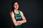 14 June 2023; Long jumper Ruby Millet poses for a portrait during the European Games team day for Team Ireland – Krakow 2023 at the Crowne Plaza Hotel in Blanchardstown, Dublin. Photo by Harry Murphy/Sportsfile