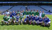 14 June 2023; The Leinster squad during the M.Donnelly GAA Football for ALL Interprovincial Finals at Croke Park in Dublin. Photo by Piaras Ó Mídheach/Sportsfile