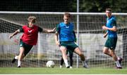 14 June 2023; Sam Curtis, right, and Harry Vaughan during a Republic of Ireland training session at Parktherme-Arena Bad Radkersburg in Austria. Photo by Blaz Weindorfer/Sportsfile
