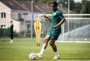 14 June 2023; Aidomo Emakhu during a Republic of Ireland training session at Parktherme-Arena Bad Radkersburg in Austria. Photo by Blaz Weindorfer/Sportsfile
