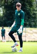 14 June 2023; Goalkeeper Josh Keeley during a Republic of Ireland training session at Parktherme-Arena Bad Radkersburg in Austria. Photo by Blaz Weindorfer/Sportsfile