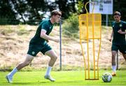 14 June 2023; Conor Carty during a Republic of Ireland training session at Parktherme-Arena Bad Radkersburg in Austria. Photo by Blaz Weindorfer/Sportsfile