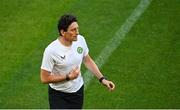 15 June 2023; Coach Keith Andrews during a Republic of Ireland training session at the OPAP Arena in Athens, Greece. Photo by Seb Daly/Sportsfile