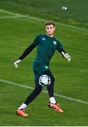 15 June 2023; Goalkeeper Mark Travers during a Republic of Ireland training session at the OPAP Arena in Athens, Greece. Photo by Seb Daly/Sportsfile