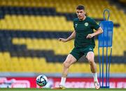 15 June 2023; Darragh Lenihan during a Republic of Ireland training session at the OPAP Arena in Athens, Greece. Photo by Stephen McCarthy/Sportsfile