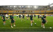 15 June 2023; Republic of Ireland players, including Troy Parrott, right, and Jack Taylor, second from right, during a Republic of Ireland training session at the OPAP Arena in Athens, Greece. Photo by Stephen McCarthy/Sportsfile
