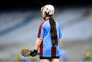 12 June 2023; Ava Maycock of Scoil Mhuire NS, Woodview, during the Corn INTO Final match at the Allianz Cumann na mBunscol Finals at Croke Park. Photo by David Fitzgerald/Sportsfile