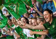 16 June 2023; Republic of Ireland supporters during a Republic of Ireland women open training session at UCD Bowl in Dublin. Photo by Ramsey Cardy/Sportsfile