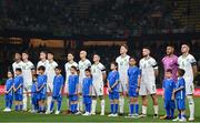 16 June 2023; The Republic of Ireland team before the UEFA EURO 2024 Championship qualifying group B match between Greece and Republic of Ireland at the OPAP Arena in Athens, Greece. Photo by Seb Daly/Sportsfile