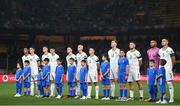 16 June 2023; The Republic of Ireland team, from left to right, Adam Idah, Darragh Lenihan, Evan Ferguson, Callum O’Dowda, Jayson Molumby, Will Smallbone, Josh Cullen, Nathan Collins, Matt Doherty, Gavin Bazunu and John Egan, before the UEFA EURO 2024 Championship qualifying group B match between Greece and Republic of Ireland at the OPAP Arena in Athens, Greece. Photo by Stephen McCarthy/Sportsfile