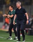16 June 2023; Republic of Ireland manager Stephen Kenny, right, and Republic of Ireland coach Keith Andrews during the UEFA EURO 2024 Championship qualifying group B match between Greece and Republic of Ireland at the OPAP Arena in Athens, Greece. Photo by Seb Daly/Sportsfile