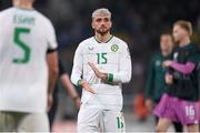 16 June 2023; Troy Parrott of Republic of Ireland after his side's defeat in the UEFA EURO 2024 Championship qualifying group B match between Greece and Republic of Ireland at the OPAP Arena in Athens, Greece. Photo by Stephen McCarthy/Sportsfile