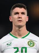 16 June 2023; Darragh Lenihan of Republic of Ireland before the UEFA EURO 2024 Championship qualifying group B match between Greece and Republic of Ireland at the OPAP Arena in Athens, Greece. Photo by Stephen McCarthy/Sportsfile