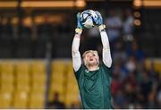 16 June 2023; Republic of Ireland goalkeeper Caoimhin Kelleher before the UEFA EURO 2024 Championship qualifying group B match between Greece and Republic of Ireland at the OPAP Arena in Athens, Greece. Photo by Seb Daly/Sportsfile