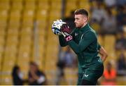 16 June 2023; Republic of Ireland goalkeeper Mark Travers before the UEFA EURO 2024 Championship qualifying group B match between Greece and Republic of Ireland at the OPAP Arena in Athens, Greece. Photo by Seb Daly/Sportsfile