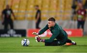 16 June 2023; Republic of Ireland goalkeeper Mark Travers before the UEFA EURO 2024 Championship qualifying group B match between Greece and Republic of Ireland at the OPAP Arena in Athens, Greece. Photo by Seb Daly/Sportsfile