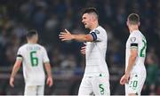 16 June 2023; John Egan of Republic of Ireland during the UEFA EURO 2024 Championship qualifying group B match between Greece and Republic of Ireland at the OPAP Arena in Athens, Greece. Photo by Seb Daly/Sportsfile