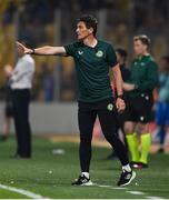 16 June 2023; Republic of Ireland coach Keith Andrews during the UEFA EURO 2024 Championship qualifying group B match between Greece and Republic of Ireland at the OPAP Arena in Athens, Greece. Photo by Seb Daly/Sportsfile