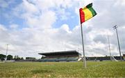 17 June 2023; A general view of a sideline flag before the GAA Hurling All-Ireland Senior Championship Preliminary Quarter Final match between Carlow and Dublin at Netwatch Cullen Park in Carlow. Photo by Sam Barnes/Sportsfile