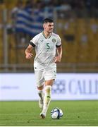 16 June 2023; John Egan of Republic of Ireland during the UEFA EURO 2024 Championship qualifying group B match between Greece and Republic of Ireland at the OPAP Arena in Athens, Greece. Photo by Stephen McCarthy/Sportsfile