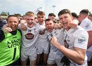 13 May 2023; Kildare players celebrate after the Eirgrid GAA Football All-Ireland U20 Championship Final between Kildare and Sligo at Kingspan Breffni in Cavan. Photo by Stephen McCarthy/Sportsfile