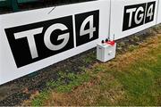 17 June 2023; A general view of a timing hooter pitchside before the TG4 All-Ireland Ladies Senior Football Championship Round 1 match between Galway and Cork at Pearse Stadium in Galway. Photo by Piaras Ó Mídheach/Sportsfile