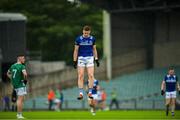 17 June 2023; Evan O'Carroll of Laois warms up before the start of the second half of the Tailteann Cup Quarter Final match between Limerick and Laois at TUS Gaelic Grounds in Limerick. Photo by Tom Beary/Sportsfile