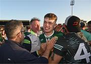2 June 2023; Oisín Healy of Kerry celebrates with teammates after the 2023 Electric Ireland Munster GAA Football Minor Championship Final match between Cork and Kerry at Austin Stack Park in Kerry. Photo by Eóin Noonan/Sportsfile