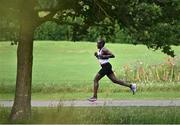 18 June 2023;  Peter Somba of Dunboyne AC, Meath, on his way to winning the 2023 Irish Life Dublin Race Series – Corkagh Park 5 Mile at Corkagh Park in Clondalkin, Dublin. Photo by Sam Barnes/Sportsfile