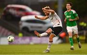 9 June 2023; Greg Sloggett of Dundalk during the SSE Airtricity Men's Premier Division match between Cork City and Dundalk at Turner's Cross in Cork. Photo by Eóin Noonan/Sportsfile