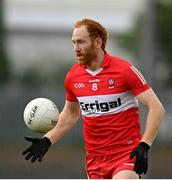 17 June 2023; Conor Glass of Derry during the GAA Football All-Ireland Senior Championship Round 3 match between Derry and Clare at Glennon Brothers Pearse Park in Longford. Photo by Stephen Marken/Sportsfile