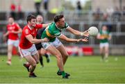 18 June 2023; David Clifford of Kerry in action against Dan Corcoran of Louth during the GAA Football All-Ireland Senior Championship Round 3 match between Kerry and Louth at Laois Hire O'Moore Park in Portaloise, Laois. Photo by Michael P Ryan/Sportsfile