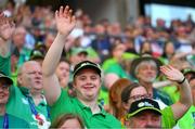 17 June 2023; Team Ireland supporter Nicholas Tarrant, from Mallow, Co Cork, at the World Special Olympic Games 2023 Opening Ceremony in the Olympiastadion Berlin, Germany. Photo by Ray McManus/Sportsfile