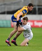 18 June 2023; Kevin Feely of Kildare in action against Eddie Nolan of Roscommon during the GAA Football All-Ireland Senior Championship Round 3 match between Roscommon and Kildare at Glenisk O'Connor Park in Tullamore, Offaly. Photo by Daire Brennan/Sportsfile