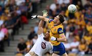 18 June 2023; Dylan Ruane of Roscommon in action against Ben McCormack of Kildare during the GAA Football All-Ireland Senior Championship Round 3 match between Roscommon and Kildare at Glenisk O'Connor Park in Tullamore, Offaly. Photo by Daire Brennan/Sportsfile