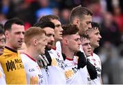 18 June 2023; Ruairi Canavan of Tyrone and his teammates before the GAA Football All-Ireland Senior Championship Round 3 match between Tyrone and Westmeath at Kingspan Breffni in Cavan. Photo by Ramsey Cardy/Sportsfile