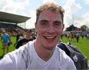 18 June 2023; Daniel Flynn of Kildare celebrates after the GAA Football All-Ireland Senior Championship Round 3 match between Roscommon and Kildare at Glenisk O'Connor Park in Tullamore, Offaly. Photo by Daire Brennan/Sportsfile