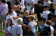 18 June 2023; Kildare manager Glenn Ryan celebrates with supporters after the GAA Football All-Ireland Senior Championship Round 3 match between Roscommon and Kildare at Glenisk O'Connor Park in Tullamore, Offaly. Photo by Daire Brennan/Sportsfile