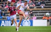 18 June 2023; Conn Kilpatrick of Tyrone shoots at goal during the GAA Football All-Ireland Senior Championship Round 3 match between Tyrone and Westmeath at Kingspan Breffni in Cavan. Photo by Ramsey Cardy/Sportsfile